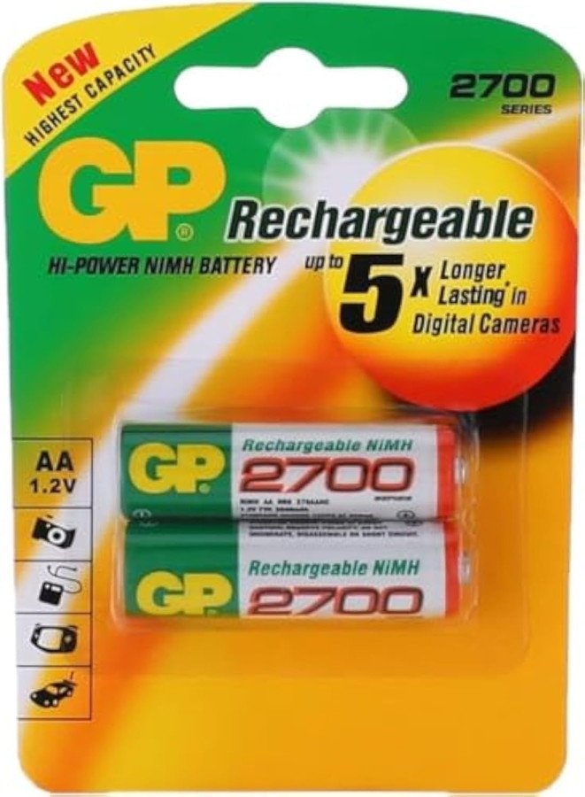 1.2V , AA Rechargeable GP Battery 2700mAh