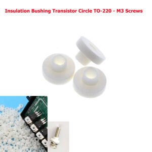 Insulation Bushing Transistor Circle TO-220 – M3 Screws (10Pcs)