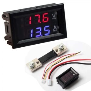 DC Voltmeter Ammeter display Blue + Red LED